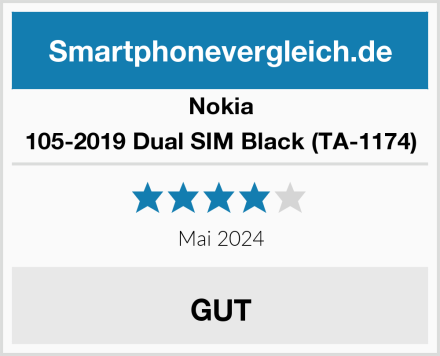 Nokia 105-2019 Dual SIM Black (TA-1174) Test