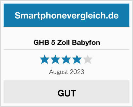  GHB 5 Zoll Babyfon Test