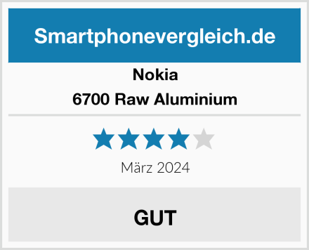 Nokia 6700 Raw Aluminium Test