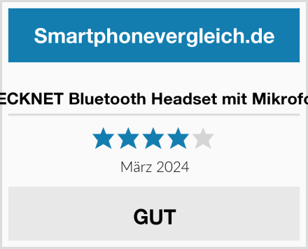  TECKNET Bluetooth Headset mit Mikrofon Test