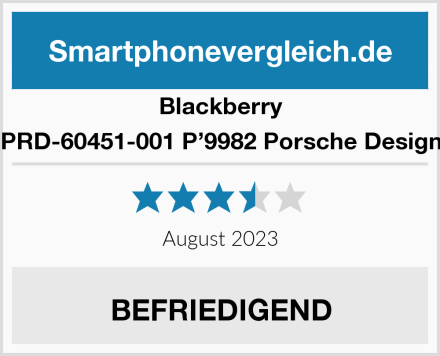 Blackberry PRD-60451-001 P’9982 Porsche Design Test