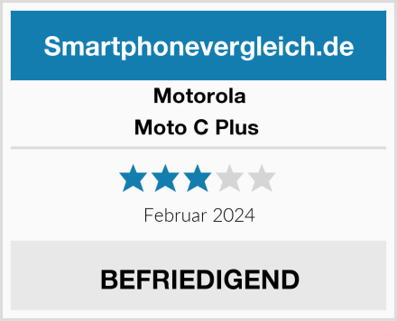 Motorola Moto C Plus  Test