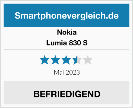 Nokia Lumia 830 S Test