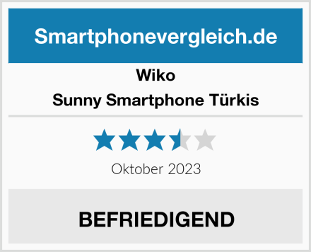Wiko Sunny Smartphone Türkis Test