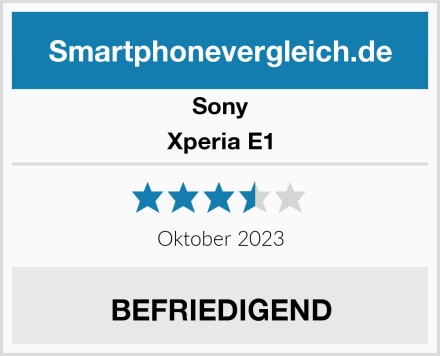 Sony Xperia E1 Test