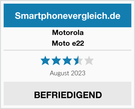 Motorola Moto e22 Test