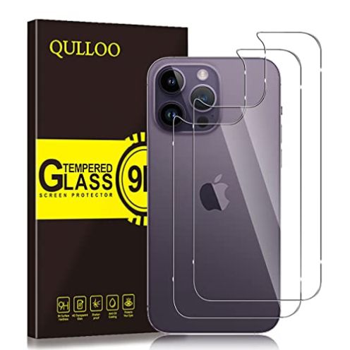  QULLOO Rückseite Schutzfolien für Apple iPhone 14 Pro